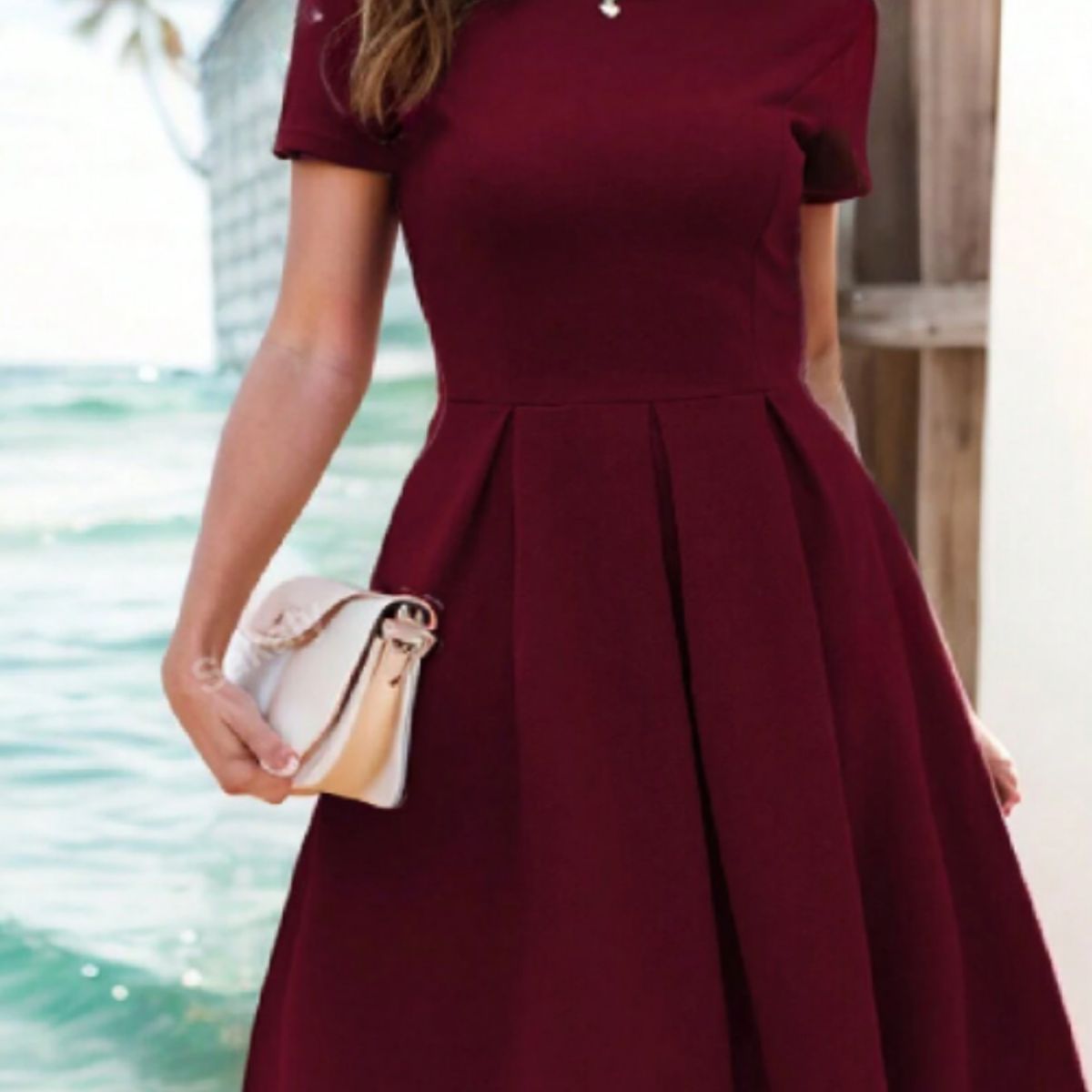 NEGRELI - VESTIDO DE MUJER CON TABLONES