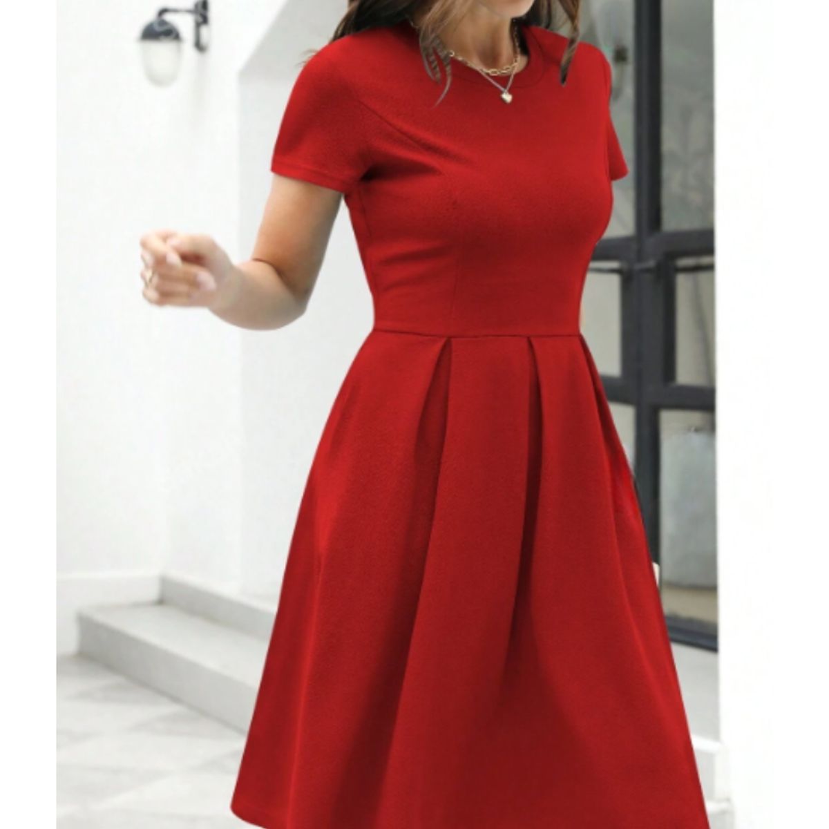 NEGRELI - VESTIDO DE MUJER CON TABLONES