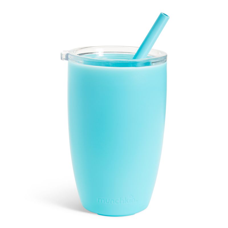 MUNCHKIN - Vaso Pitillo Simple Para Bebe Munchkin 10 Onzas Azul