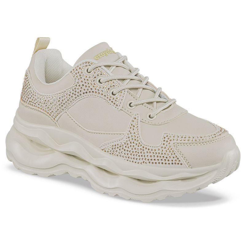 CROYDON - Tenis Urbanos Quiver Beige Croydon para Mujer