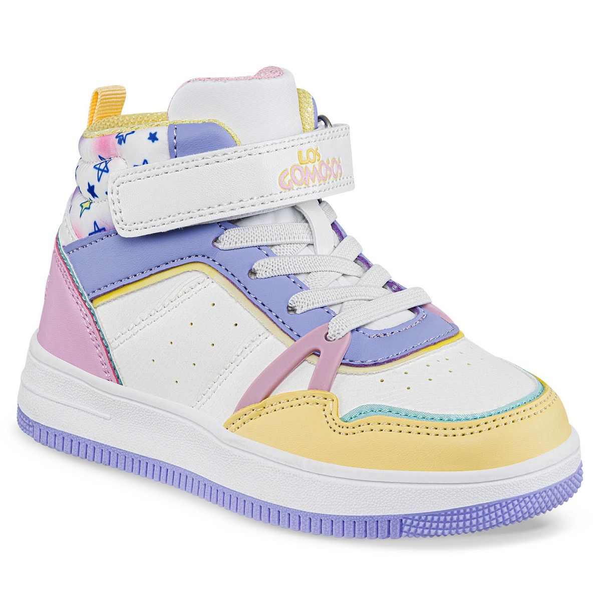LOS GOMOSOS - Tenis Urbanos Reffor Blanco-Lila Los Gomosos para Niña
