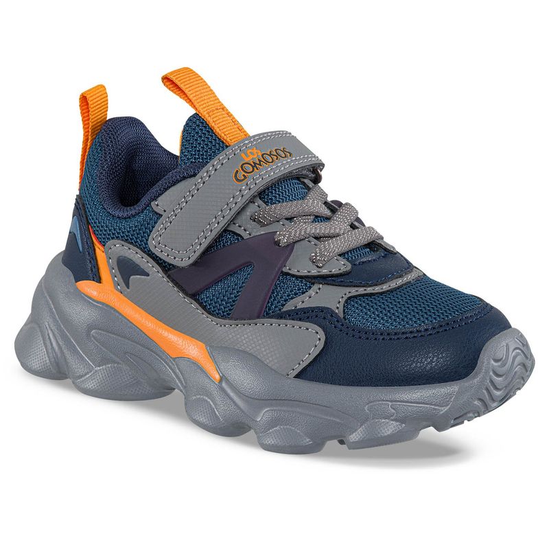 LOS GOMOSOS - Tenis Urbanos Lumar Azul O-Gris para Niño Los Gomosos