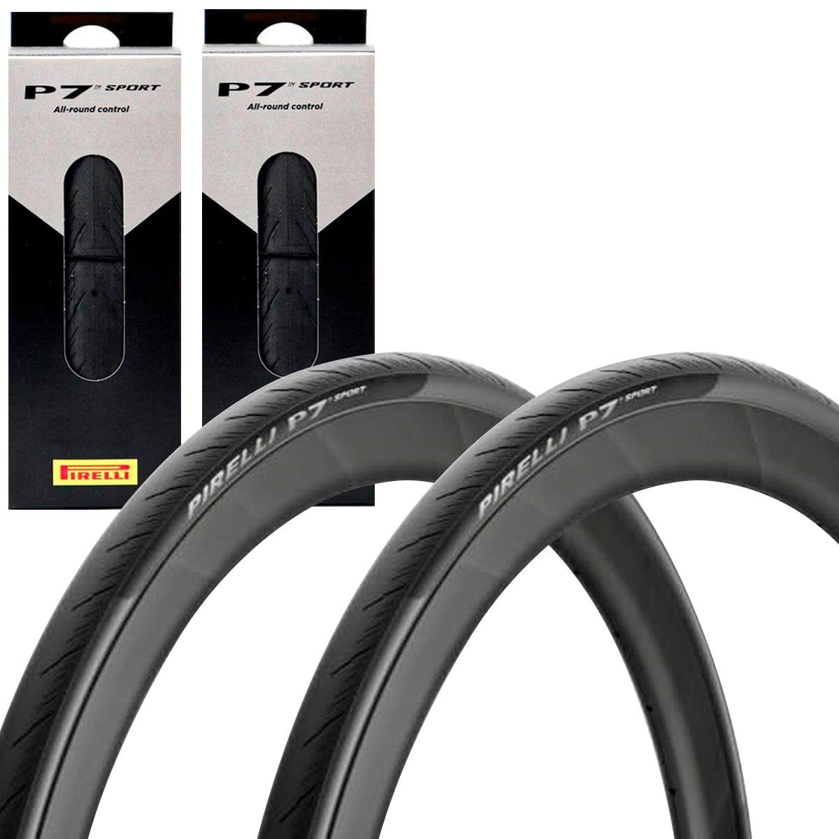 PIRELLI - 2 Llantas Para Ruta Pirelli P7 Sport 700x28 Plegable