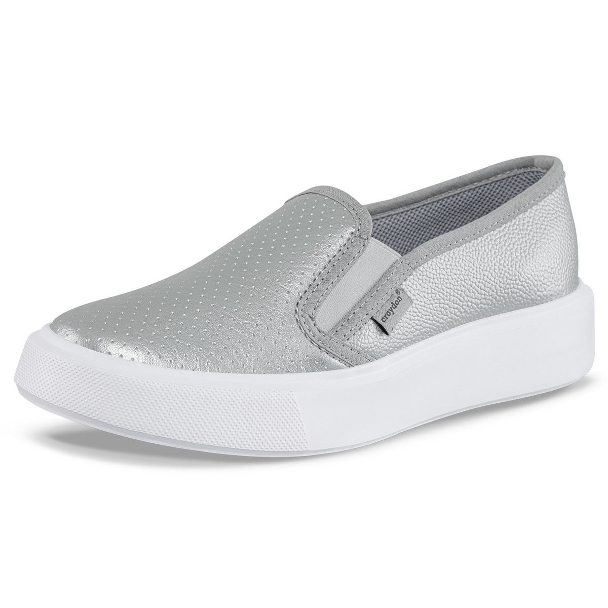 CROYDON - Tenis Casuales Faroo Plata Croydon para Mujer