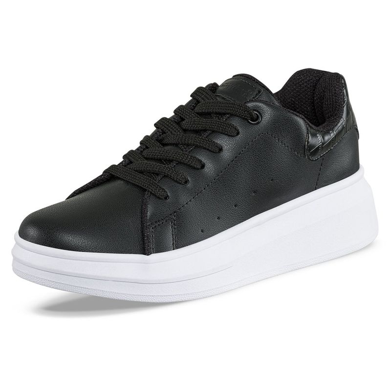 CROYDON - Tenis Urbanos Siena Negro-Blanco para Mujer Croydon