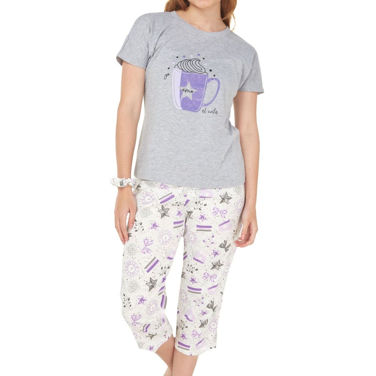 SANTANA - Pijama Mujer Agatha Gris