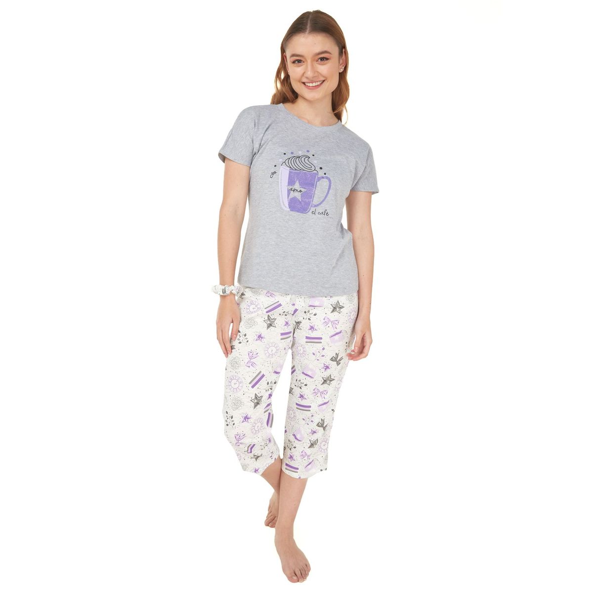 SANTANA - Pijama Mujer Agatha Gris
