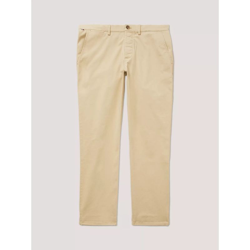 TOMMY HILFIGER - Pantalón beige chino elastico de corte recto - Adaptive Tommy Hilfiger