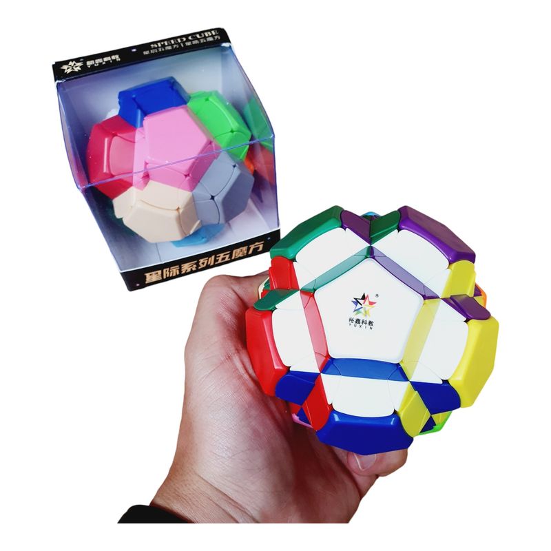 YUXIN - Megaminx Star Burst 12 Caras Cubo Rubik 3x3 Yuxin Dodecaedro