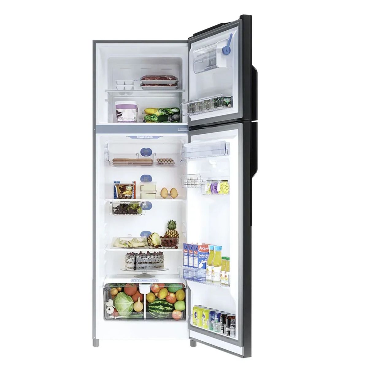 CHALLENGER - Nevera Challenger No Frost 266 Litros Top Mount CR-266 Gris