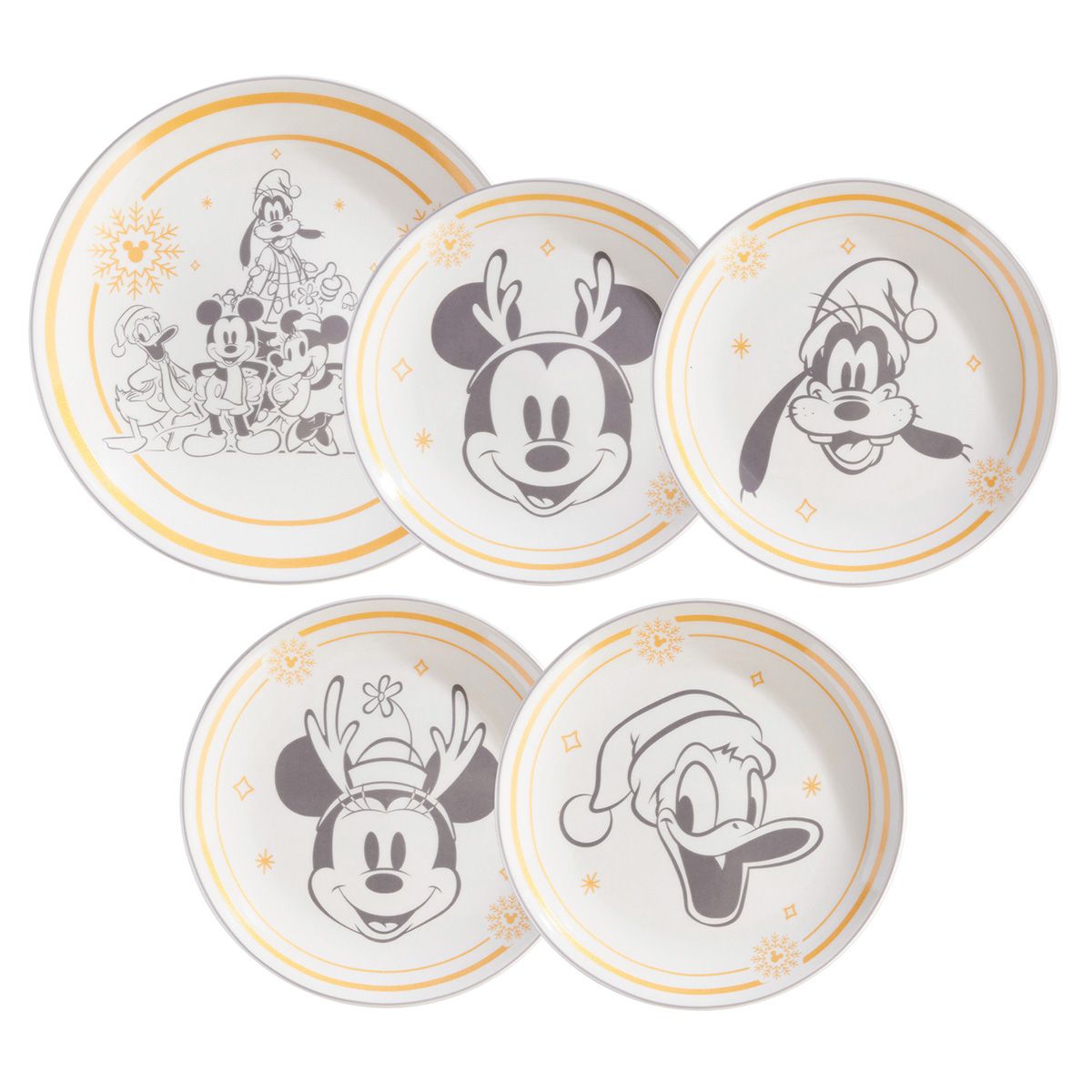 CORONA - Set 5 Platos Disney Navidad