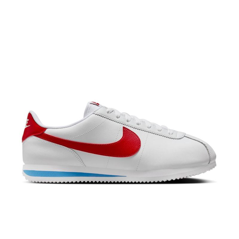 NIKE - Tenis Nike Cortez Leather-Blanco/Rojo/Azul
