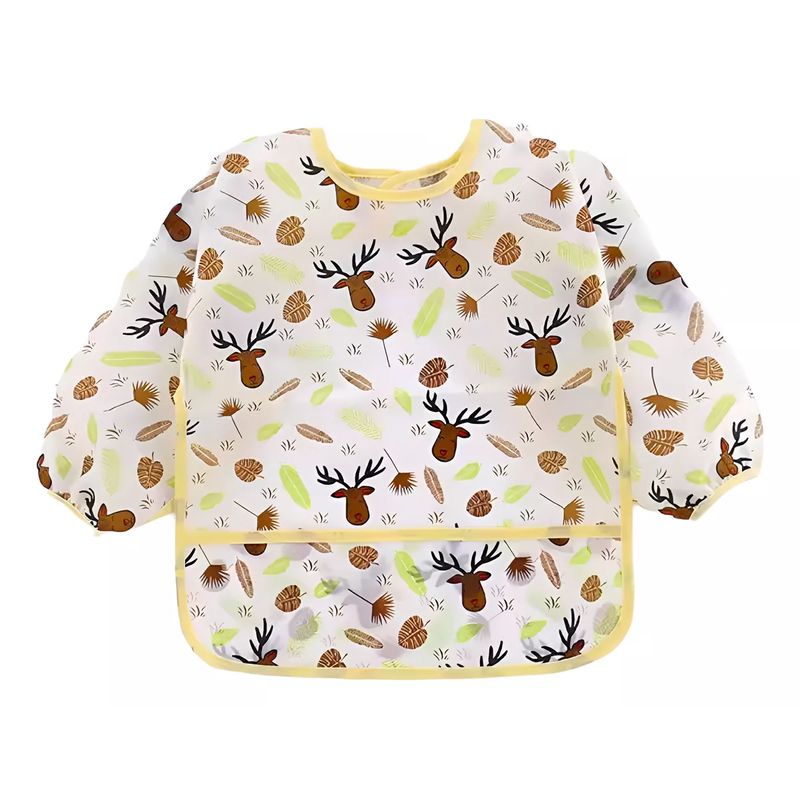 GENERICO - Babero Delantal Para Bebe Impermeable Antifluido Antiderrame