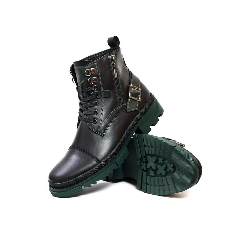 GENERICO - Botas Cuero Hombre Negro OCAi Turín_.