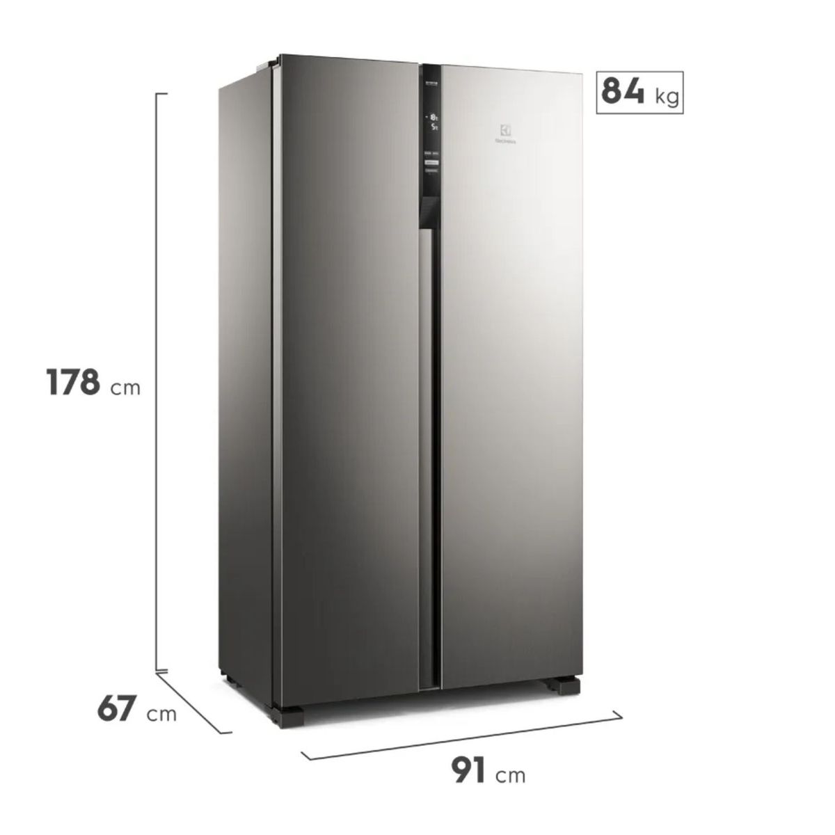 ELECTROLUX - Nevecon Electrolux No Frost 530L Inverter ERSA53V3HVG Gris