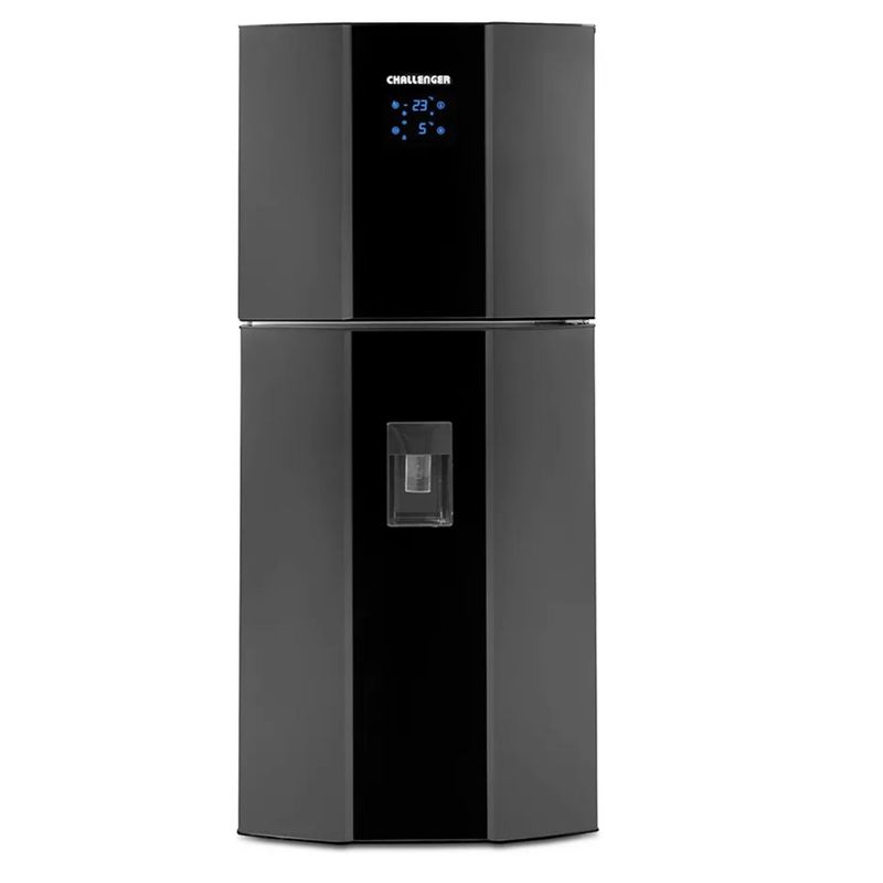 CHALLENGER - Nevera Challenger No Frost 370 Litros Gris CR-370 Negro