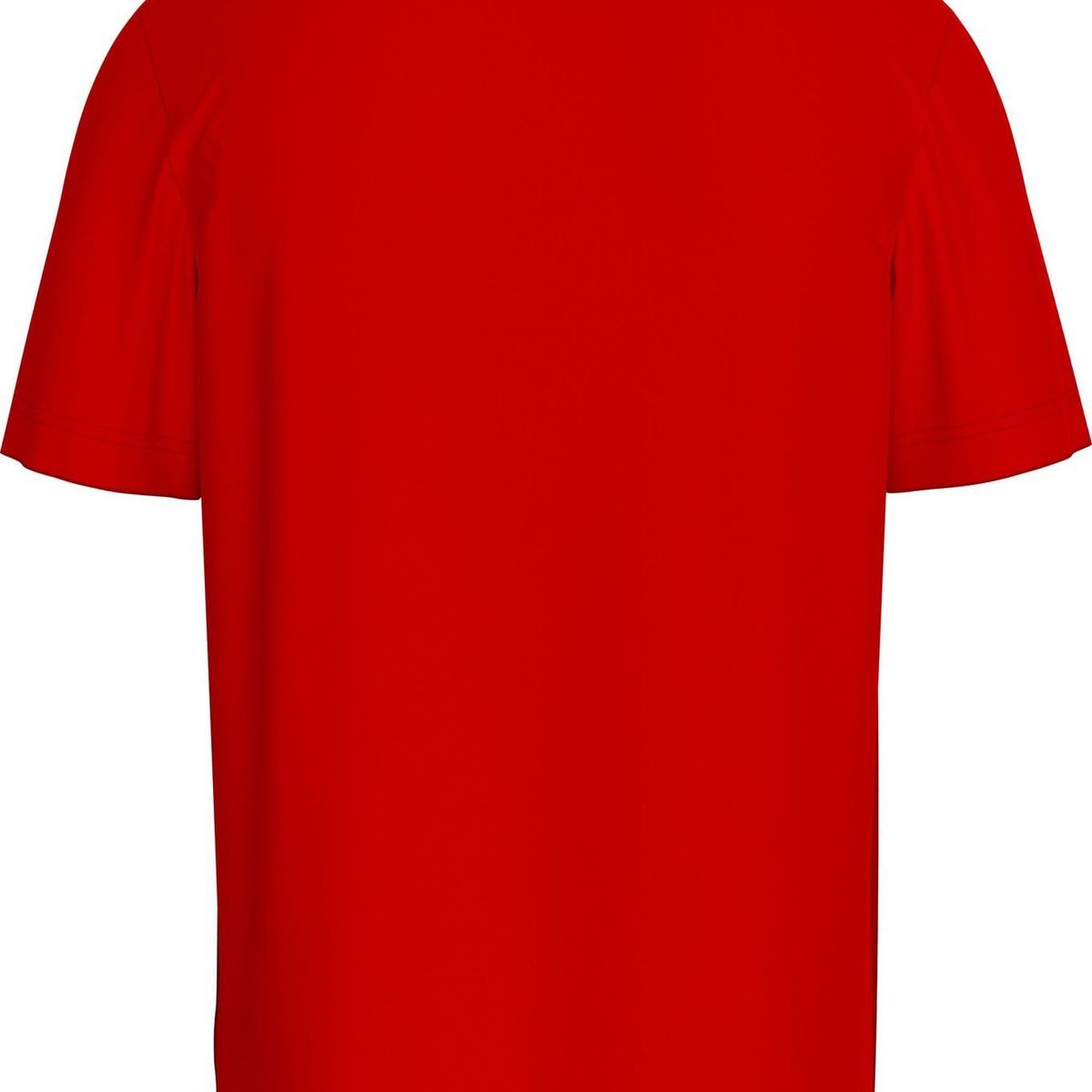 TOMMY HILFIGER - Camiseta roja con logo tonal Tommy Hilfiger