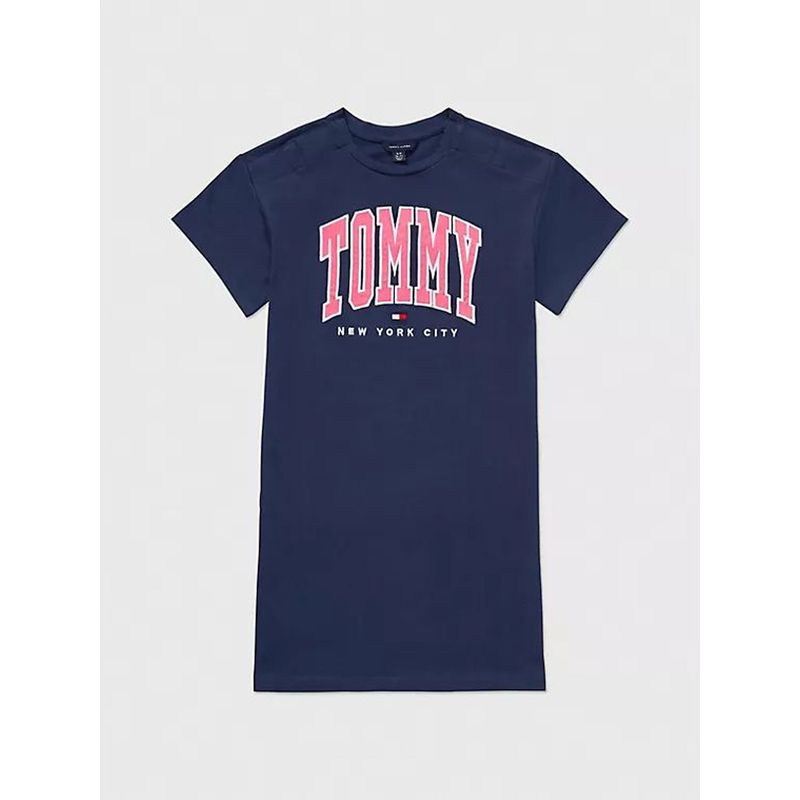 TOMMY HILFIGER - Vestido Azul Niña Azul Estilo Universitario Adaptive Tommy Hilfiger