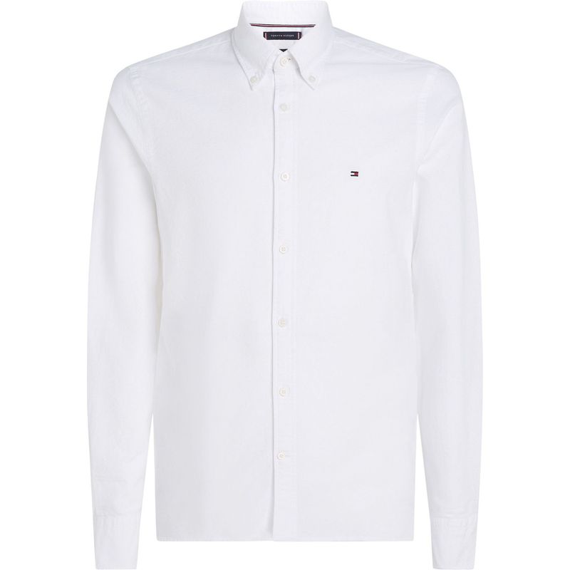 TOMMY HILFIGER - Camisa blanca Oxford de corte slim Tommy Hilfiger