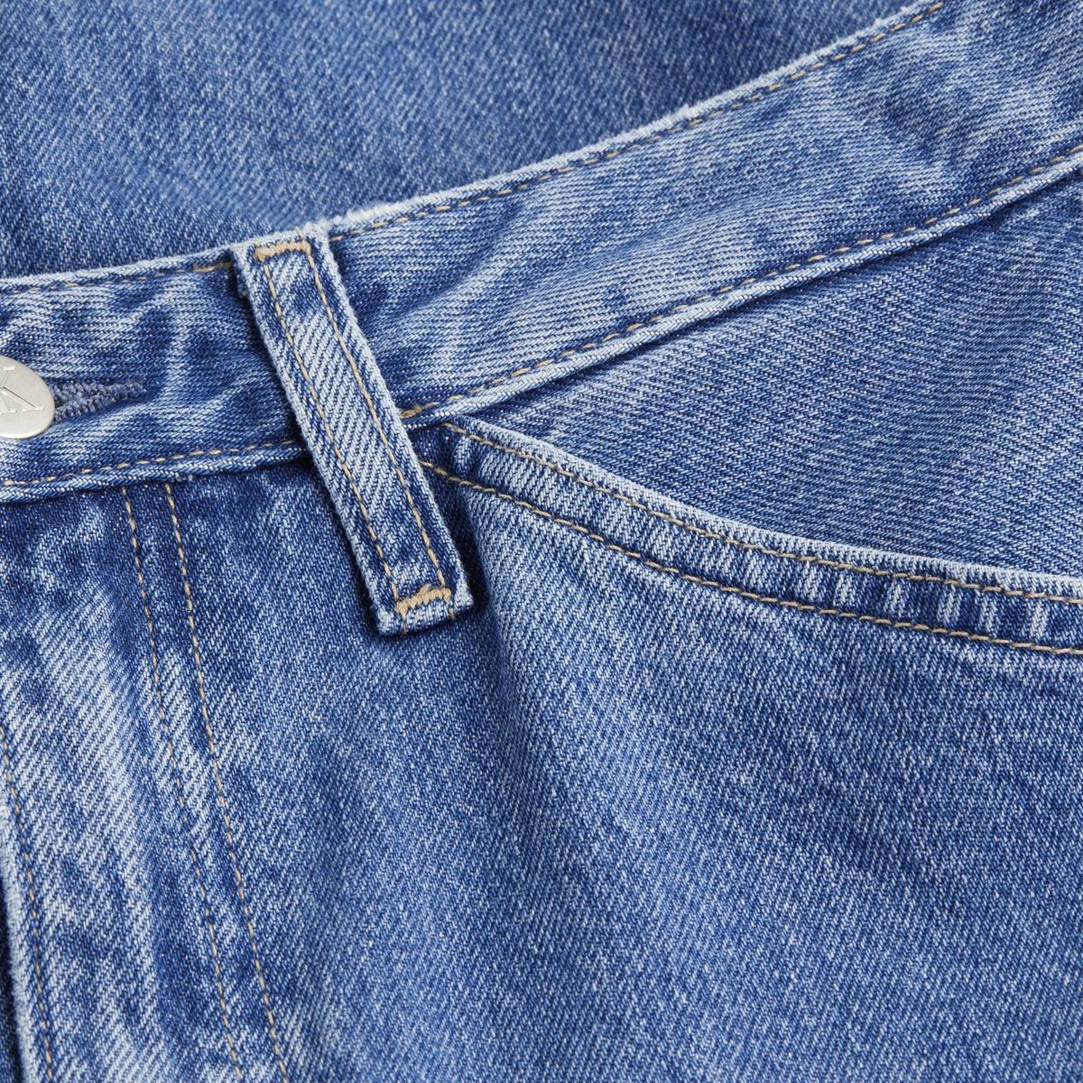 CALVIN KLEIN - Falda azul larga denim Calvin Klein