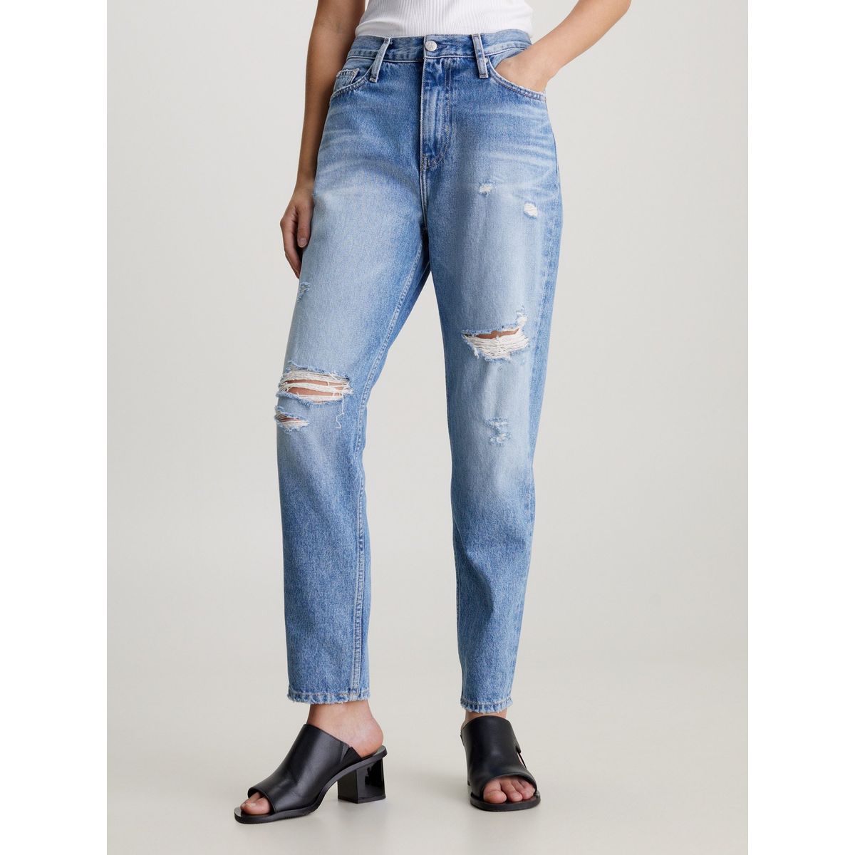 CALVIN KLEIN - Mom azul jeans Calvin Klein