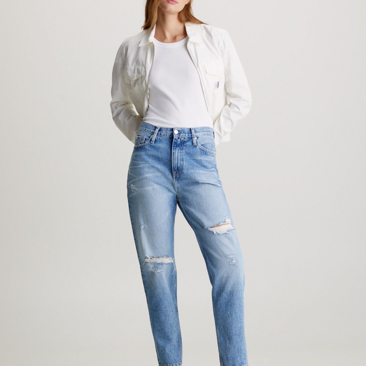 CALVIN KLEIN - Mom azul jeans Calvin Klein