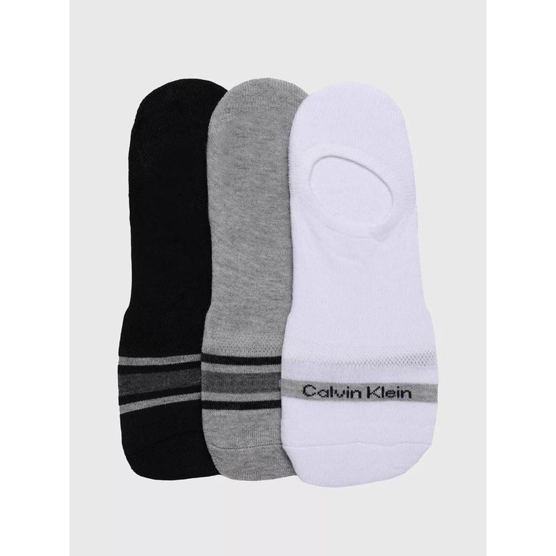 CALVIN KLEIN - Pack negro de 3 medias con logo Calvin Klein