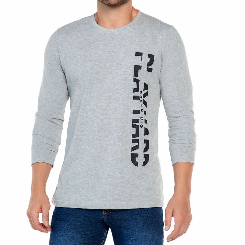 CROYDON - Camibuzo Roberto Gris para Hombre Croydon