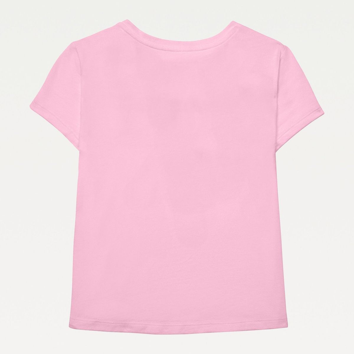 TOMMY HILFIGER - Camiseta Niña Rosada Con Logotipo De Bandera Adaptive Tommy Hilfiger