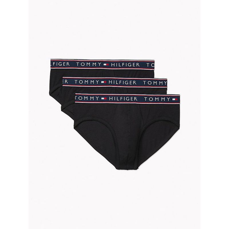 TOMMY HILFIGER - Pack negro de 3 boxer con logo Tommy Hilfiger