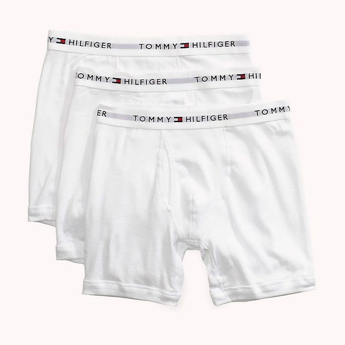 TOMMY HILFIGER - 3 Pack de Boxer Brief Blancos En Algodón Tommy Hilfiger