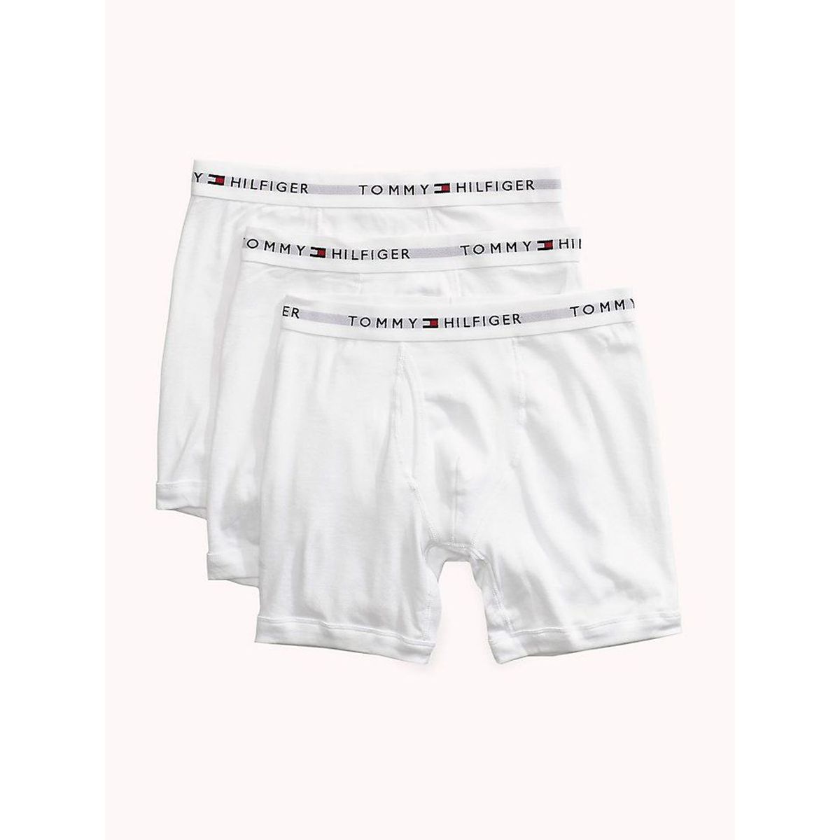 TOMMY HILFIGER - 3 Pack de Boxer Brief Blancos En Algodón Tommy Hilfiger