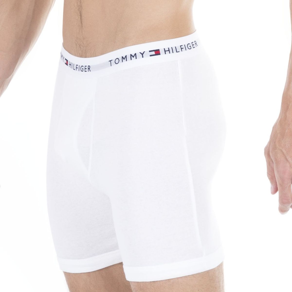 TOMMY HILFIGER - 3 Pack de Boxer Brief Blancos En Algodón Tommy Hilfiger