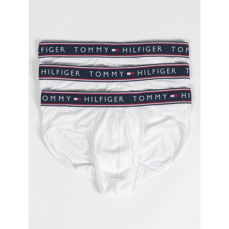 TOMMY HILFIGER - Pack blanco de 3 boxer con logo Tommy Hilfiger