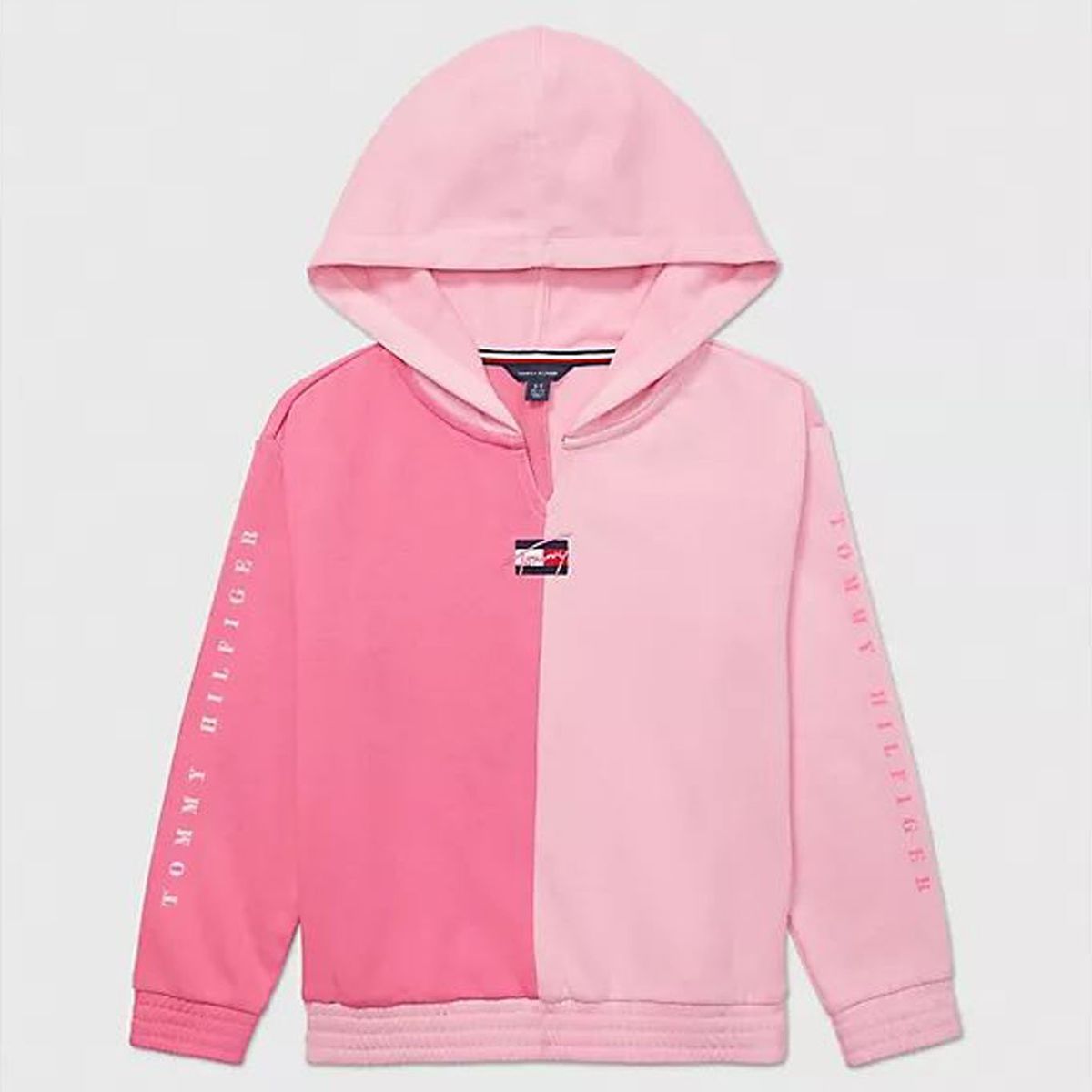 TOMMY HILFIGER - Buzo Rosado Niña Diseño De Bloques De Colores Adaptive Tommy Hilfiger