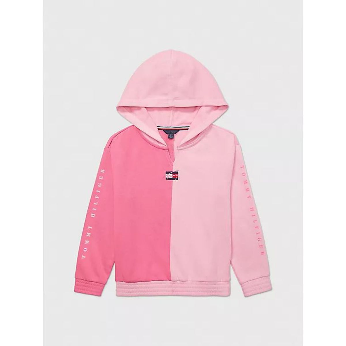 TOMMY HILFIGER - Buzo Rosado Niña Diseño De Bloques De Colores Adaptive Tommy Hilfiger