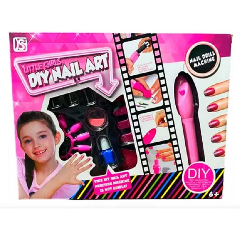 GENERICO - Kit De Uñas Para Niñas Juguete Con Accesorios Drill Esmalte