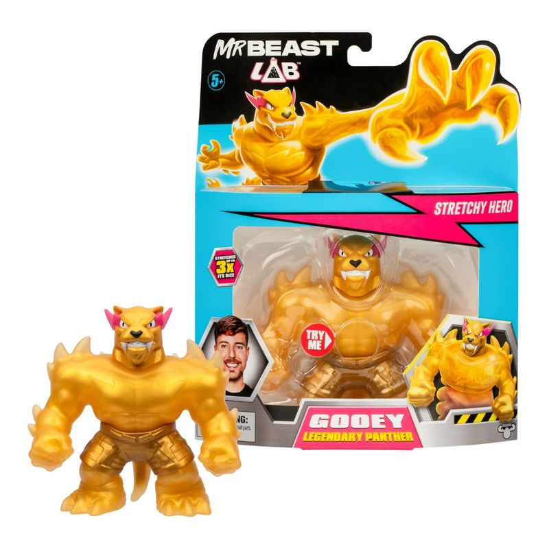 MOOSE TOYS - Figura Elástica Mr Beast Lab Héroe