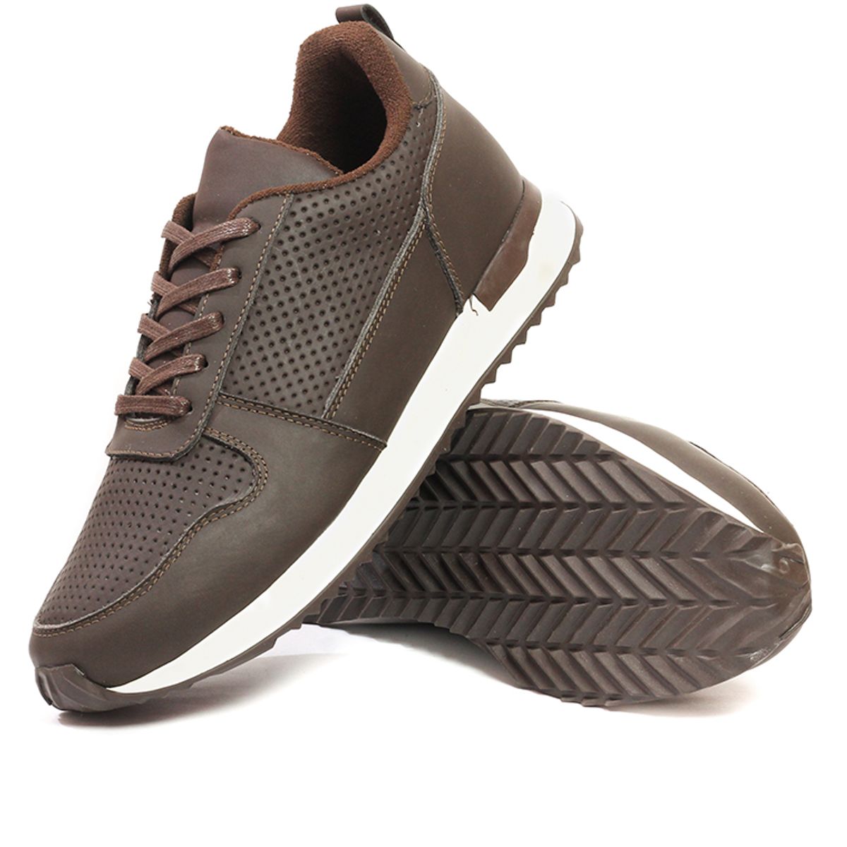 OCAI - Tenis Cuero Hombre Café Ocai Iván 002