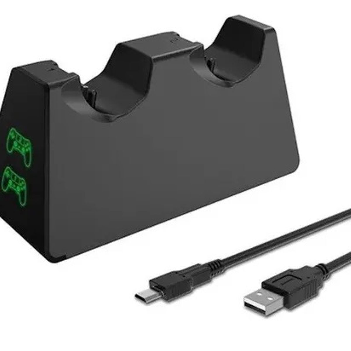 GENERICO - Cargador Dual Con Controlador Usb Ps4 Slim Ps4 Pro Dualshock