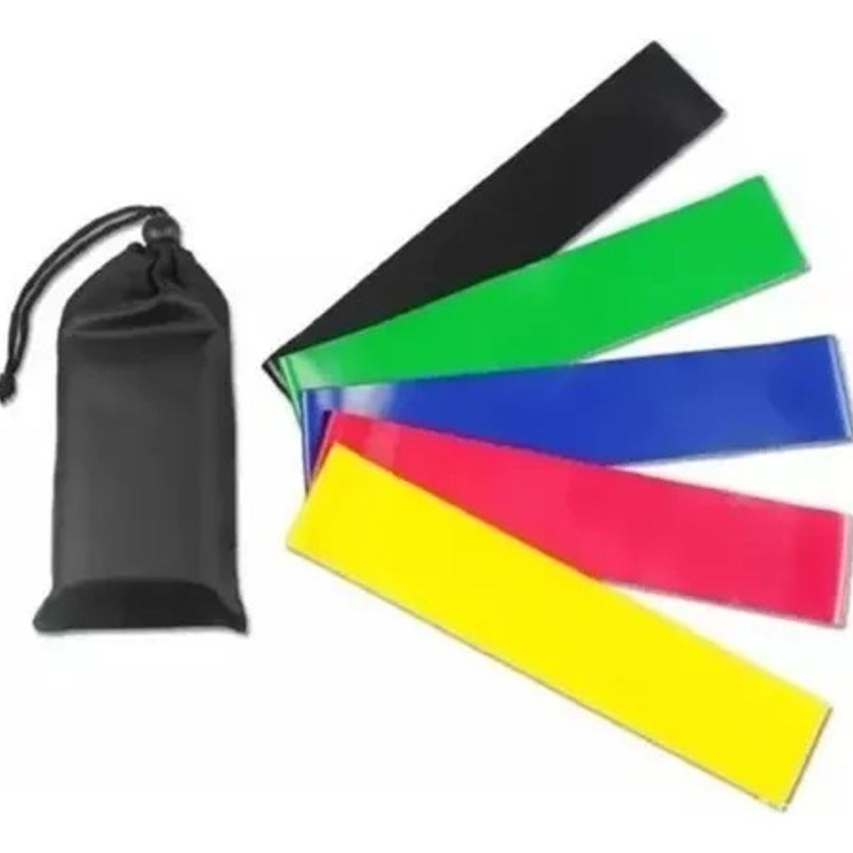 GENERICO - Kit Bandas Elásticas 5 En 1 Para Ejercicio Resistencia Yoga