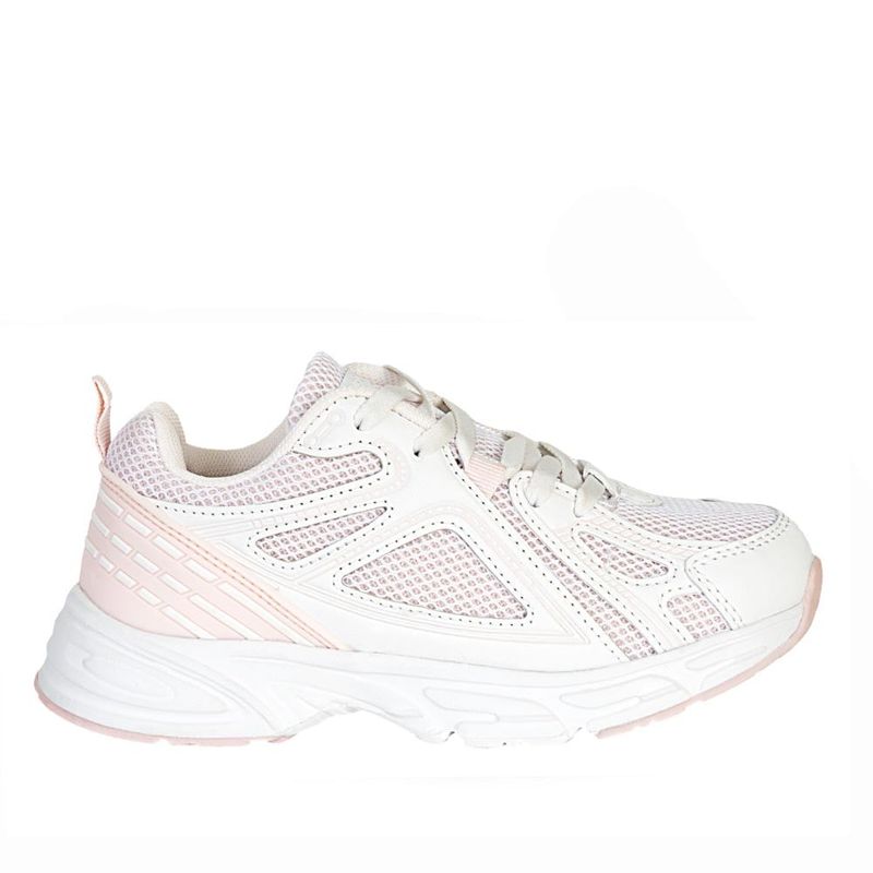 THROWING - Tenis de Niña marca THROWING en Color BLANCO ROSADO   TENIS FUZ 50-24
