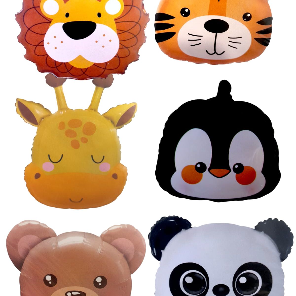 GENERICO - Globos Metalizados De Animales Fiestas  x6 Und 53Cm