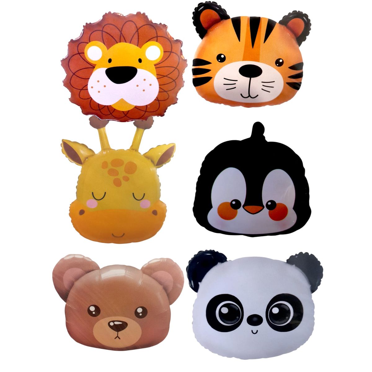 GENERICO - Globos Metalizados De Animales Fiestas  x6 Und 53Cm