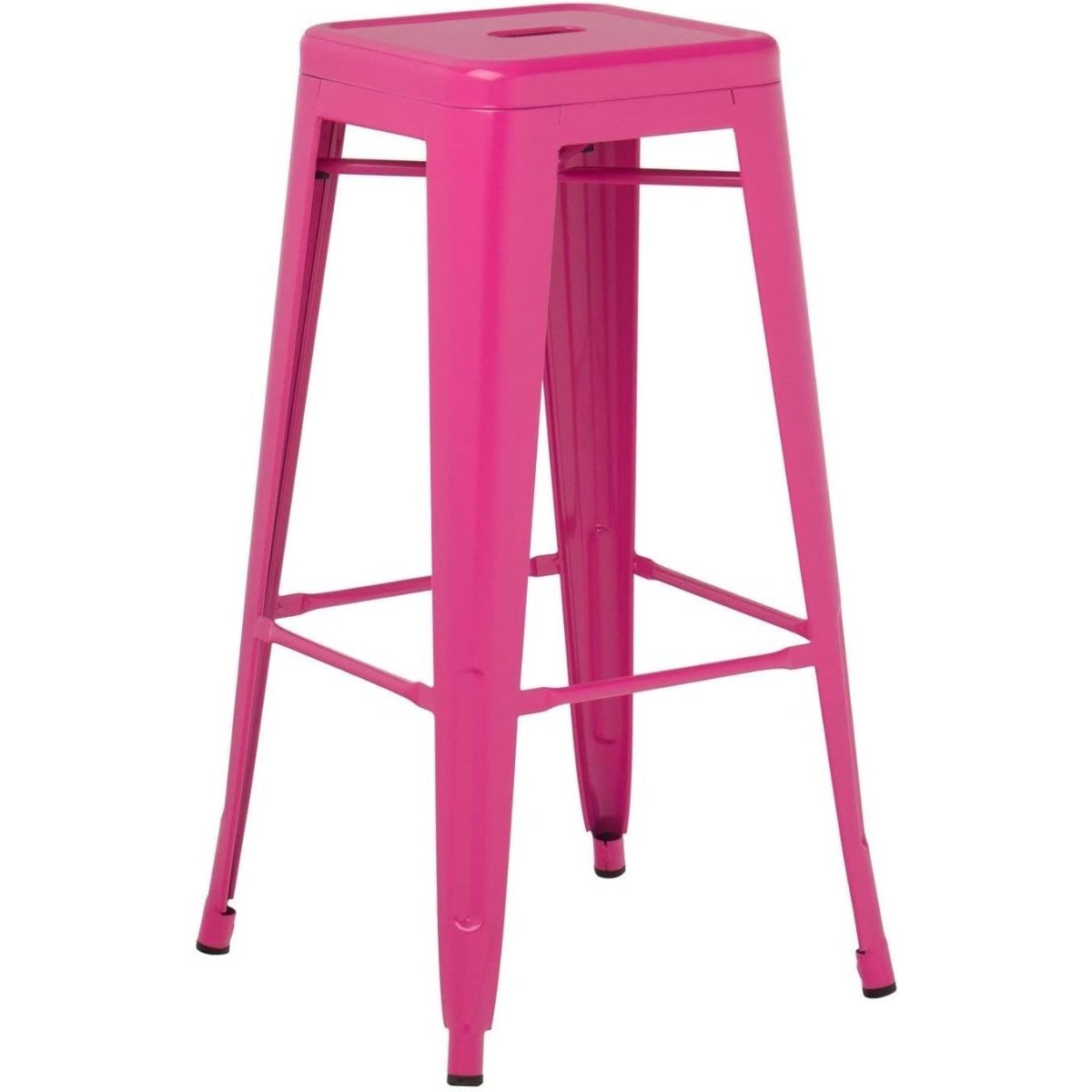 MOBLIHOUSE - Butaco Alto Para Barra Metalico Colores Mate Retro