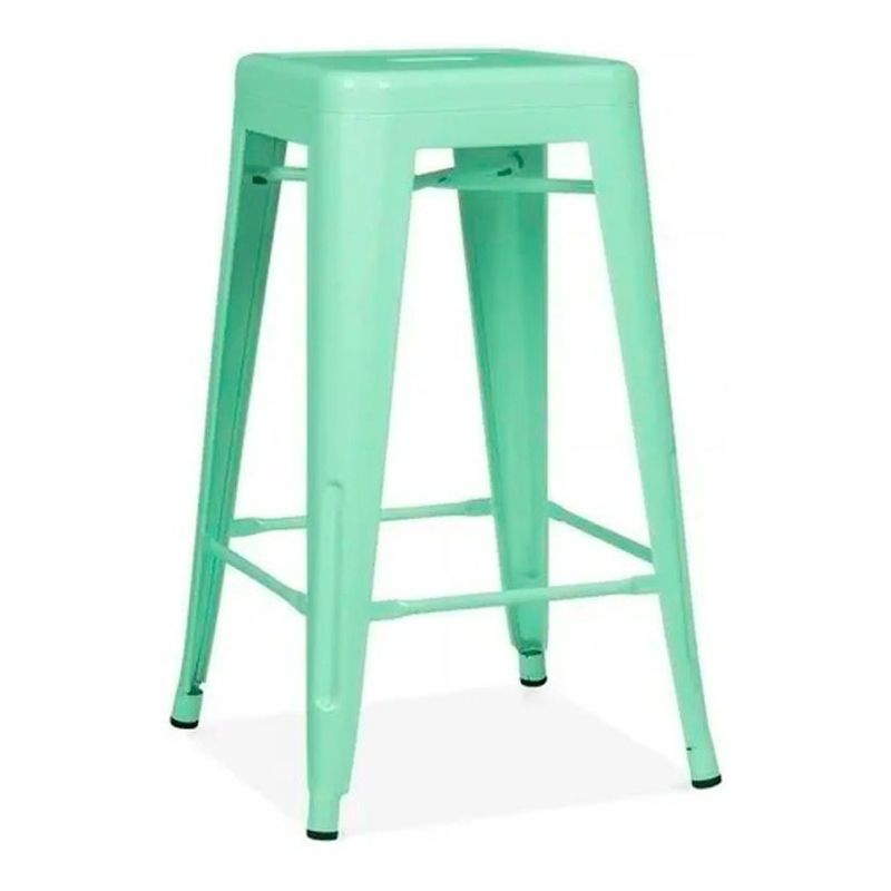 MOBLIHOUSE - Butaco Alto Para Barra Metalico Colores Mate Retro