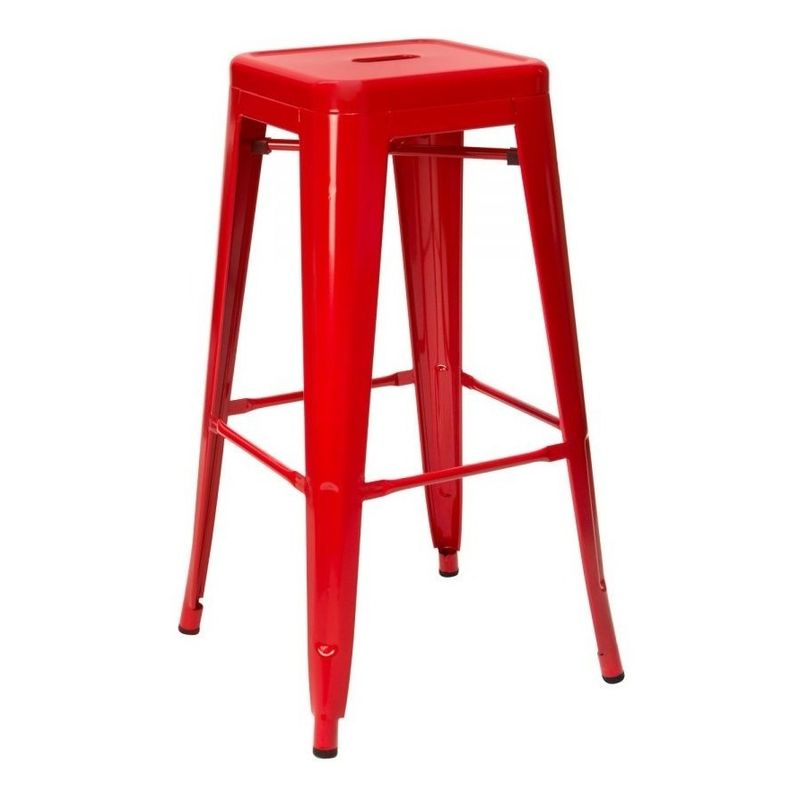 MOBLIHOUSE - Butaco Alto Para Barra Metalico Colores Mate Retro