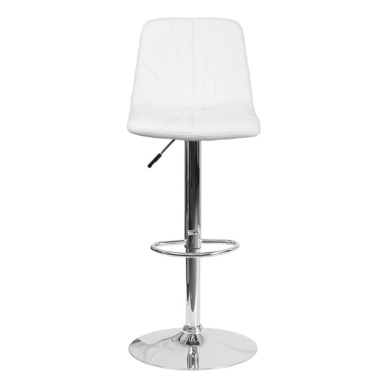 MOBLIHOUSE - Silla Bar Acolchada Diseño Moderno Con Base Giratoria Shell