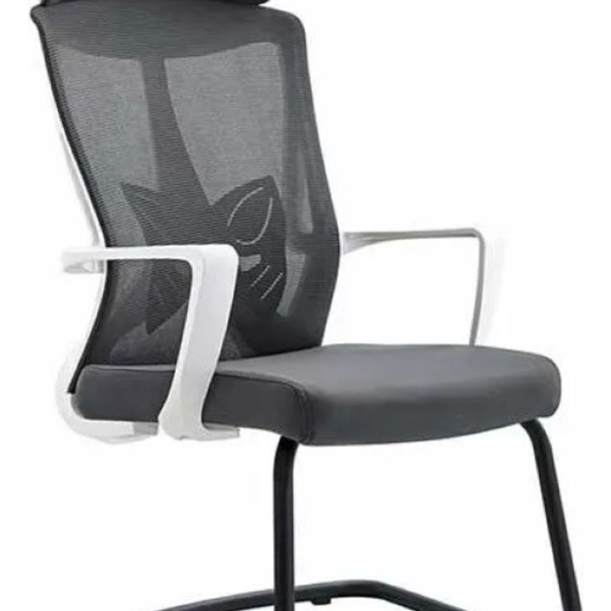 MOBLIHOUSE - Silla Interlocutora Ultra Confort Negra Con Cabecero