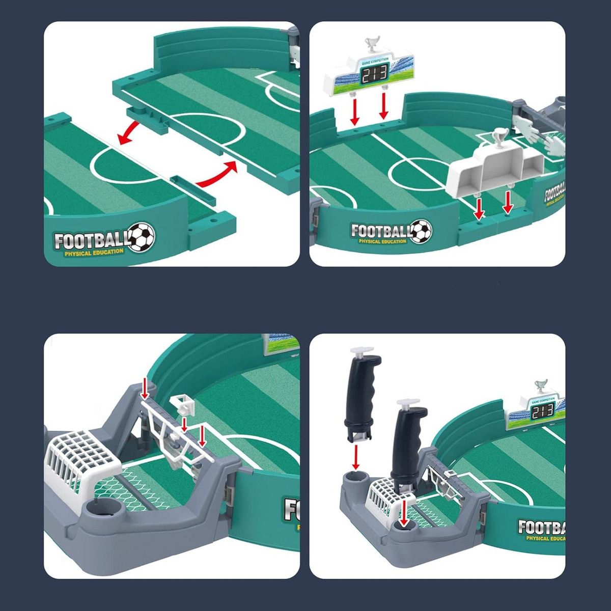 GENERICO - Juego Mesa Mini Futbolito Interactivo Adultos Niños Portátil